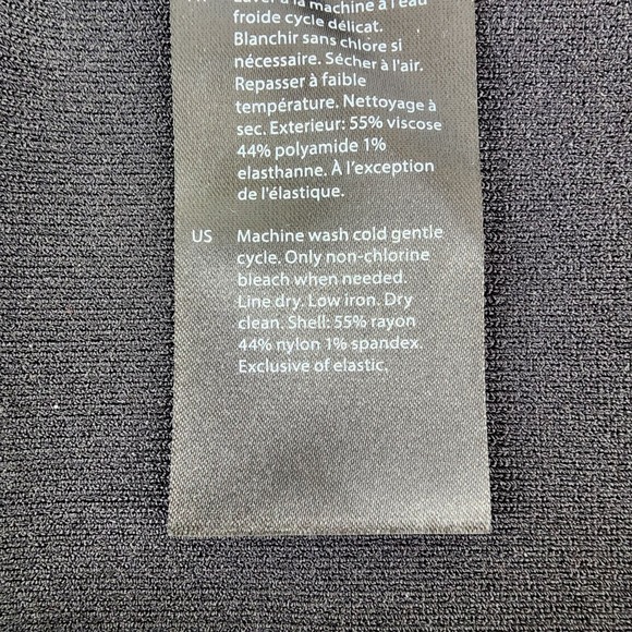 COS Black Knit Midi Skirt Large Stretch Pencil Pull On Elastic Waist - Picture 5 of 15